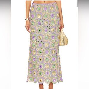 Nui Maxi Skirt in Multicolor - Agua Bendita Size S